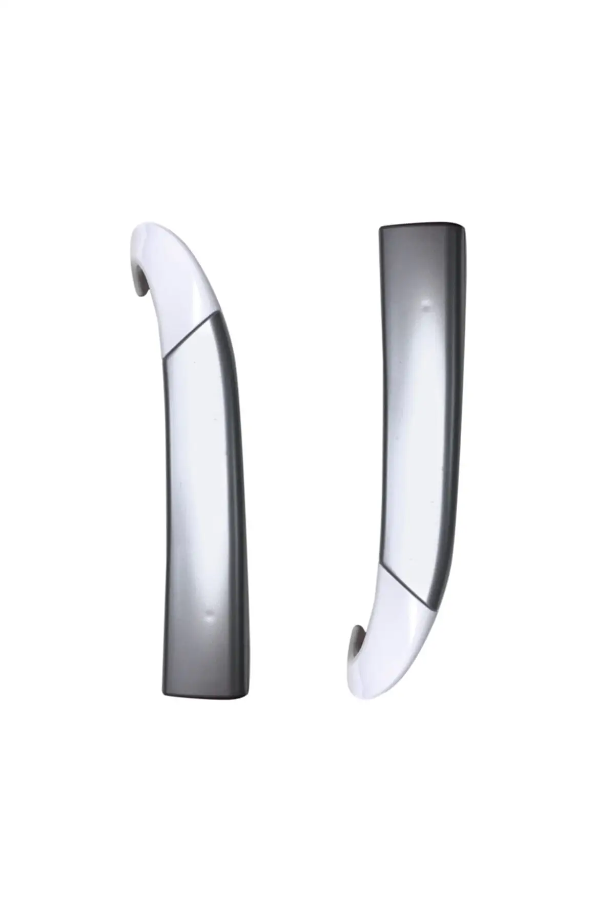 Refrigerator Accessory Spare Part Arçelik Beko Upper and Lower Door Handle Set Color Gray - White